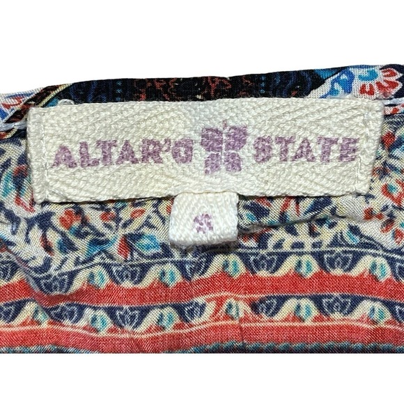 Altar'd State Women's Tunic top/Dress. Beautiful Print & Colors. Small. - Picture 4 of 6